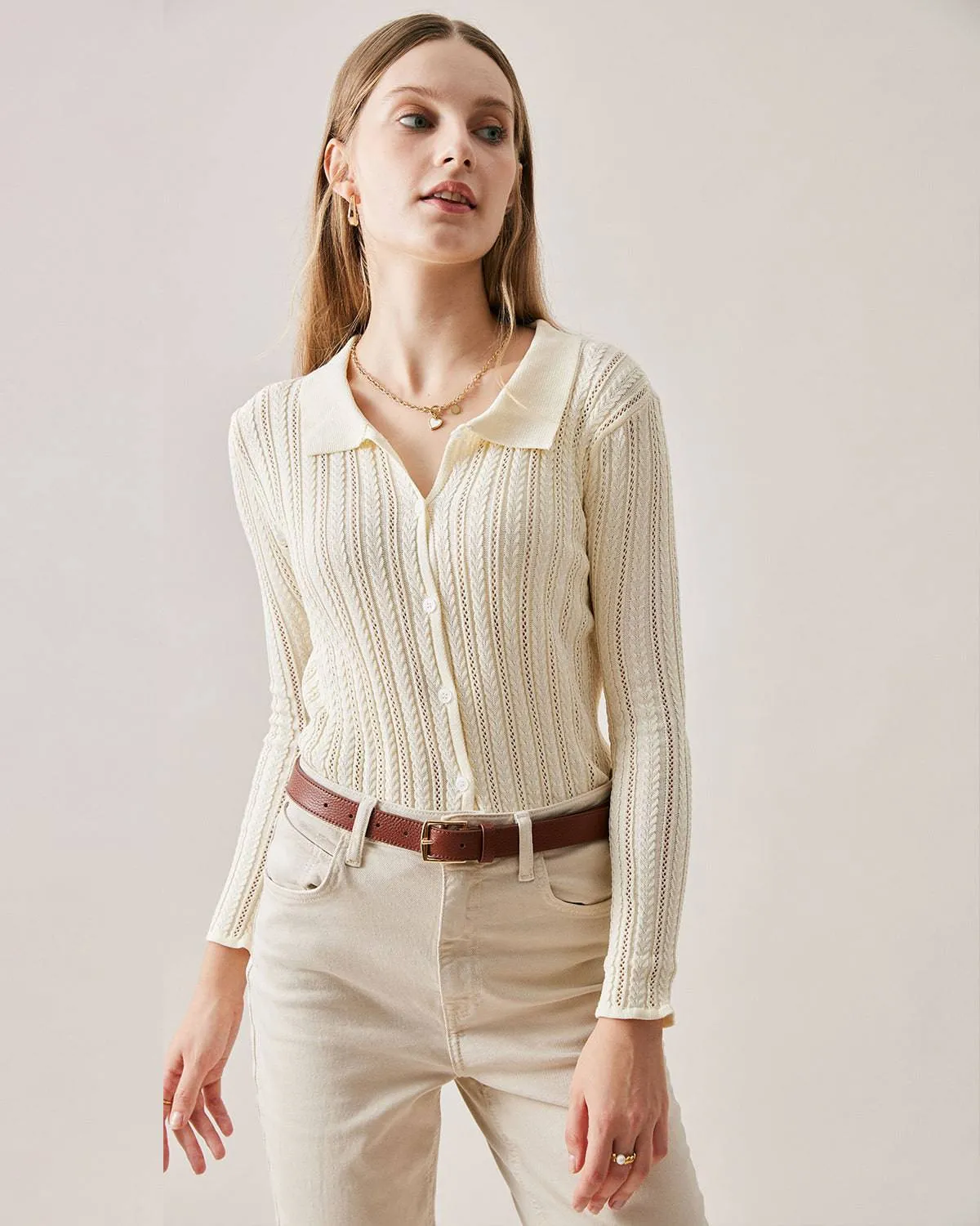 The Cable Knitted Cardigan sold by rihoas product image thumbnail 5