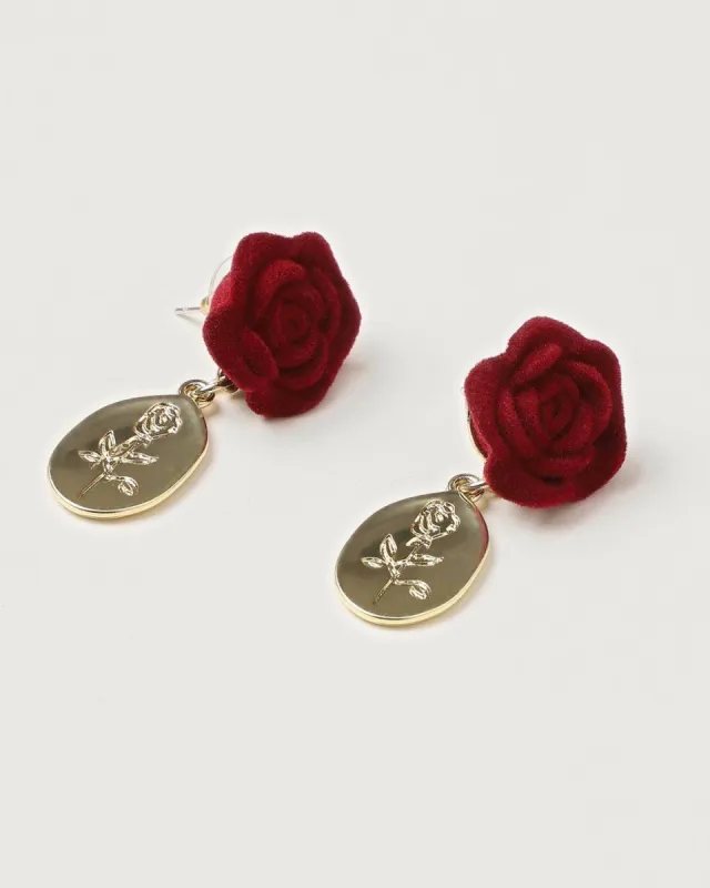 The Romance Flower Decor Earrings sold by rihoas