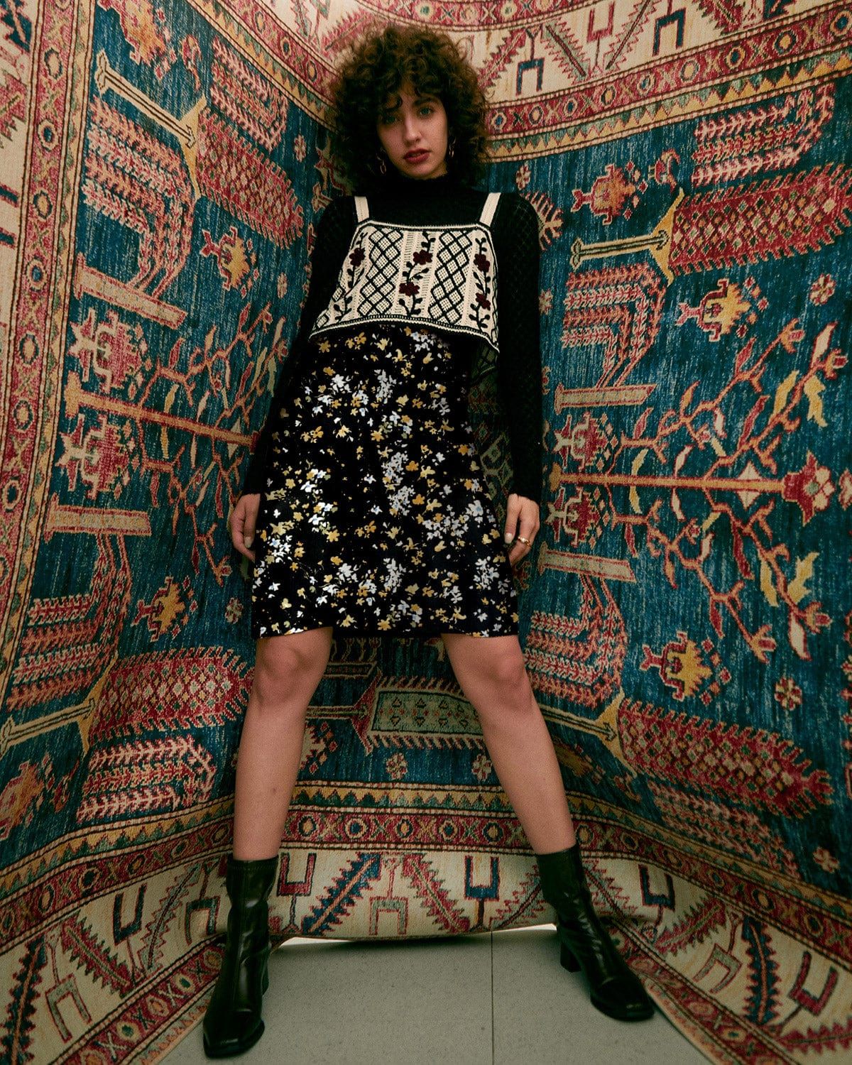 The Floral A-line Skirt sold by rihoas product image thumbnail 4