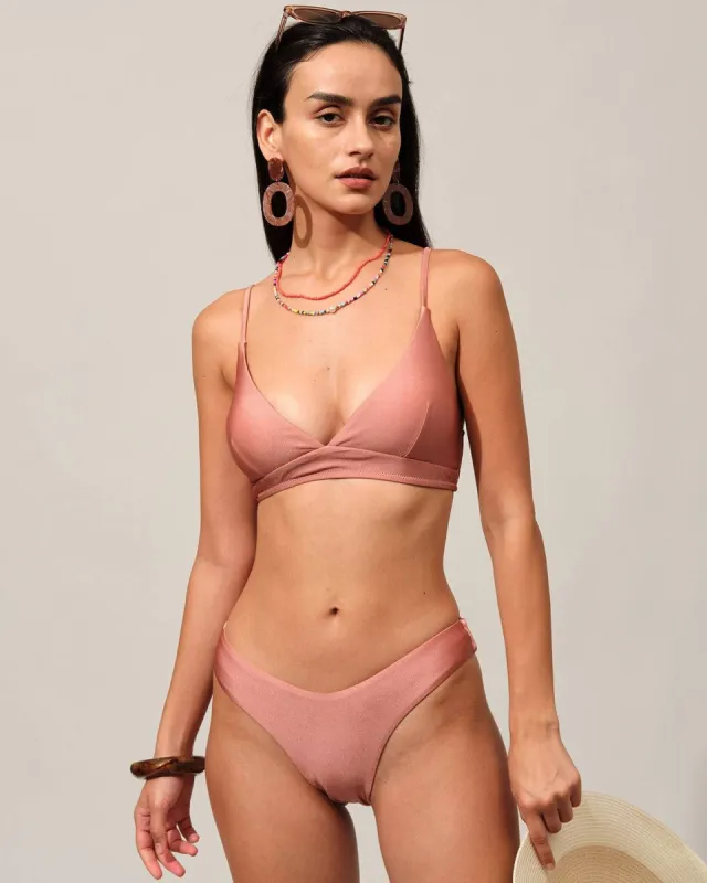 The Lace-up Bikini Top sold by rihoas