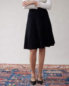 The A-line Knitted Midi Skirt sold by rihoas