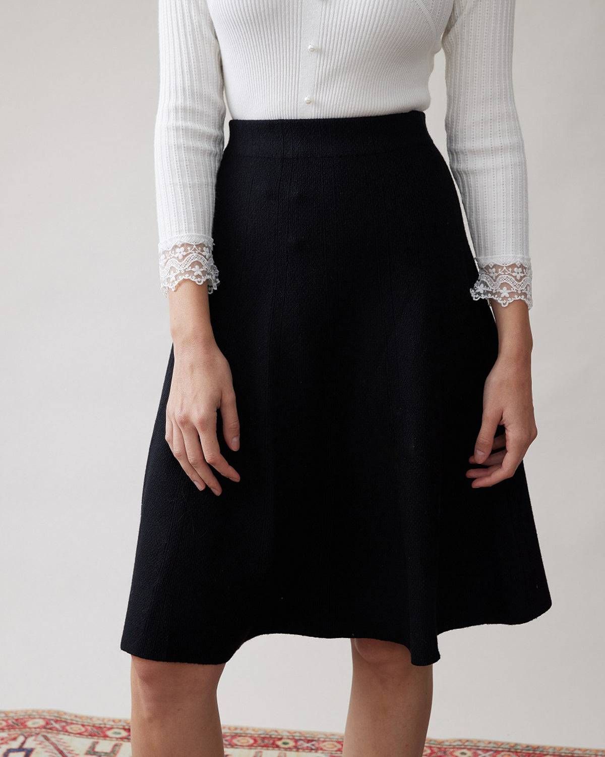 The A-line Knitted Midi Skirt sold by rihoas