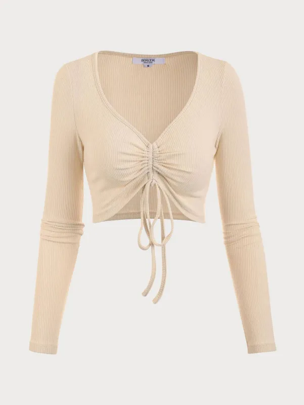 The Drawstring Front Tee sold by rihoas