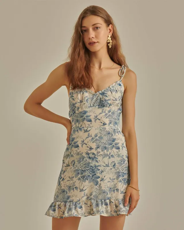 The Vintage Floral Mini Dress sold by rihoas