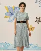 The Ruffle Backless Floral Midi Dress sold by rihoas