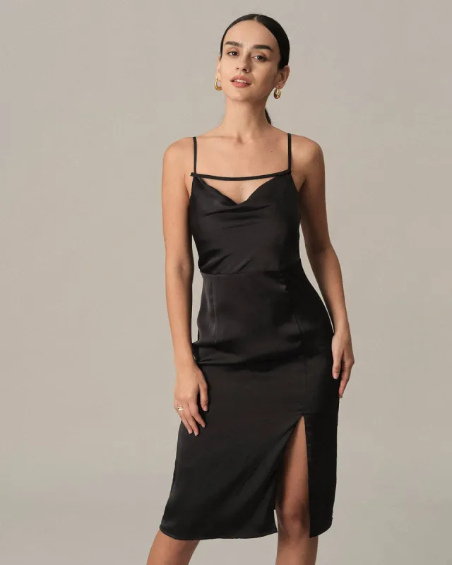 The Satin Backless Cami Dress sold by rihoas