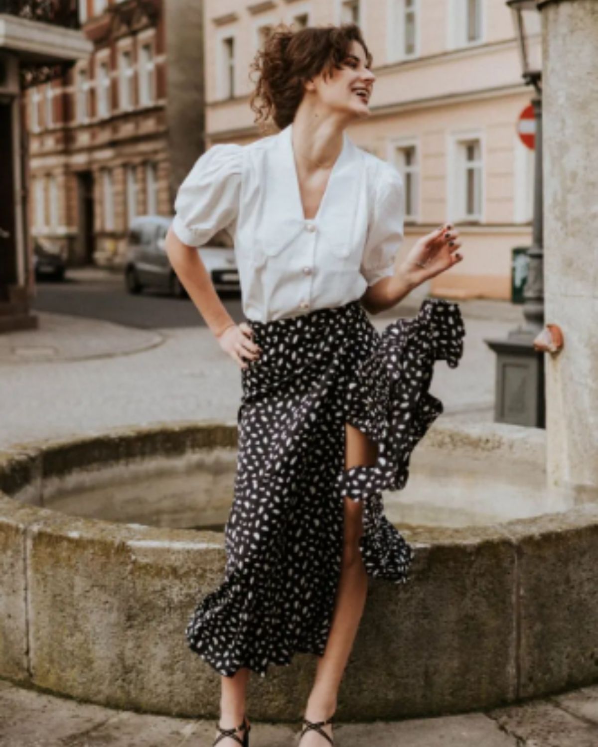 The Side Tie Wrap Split Skirt sold by rihoas product image thumbnail 4