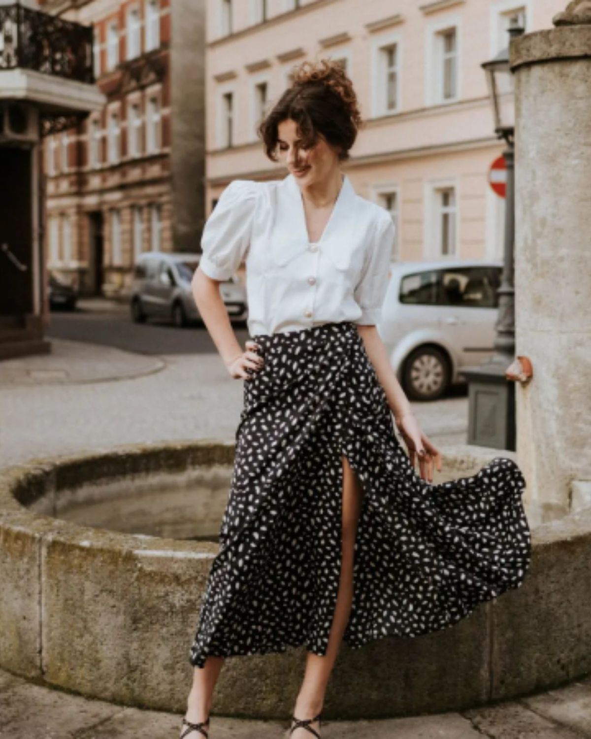 The Side Tie Wrap Split Skirt sold by rihoas product image thumbnail 5