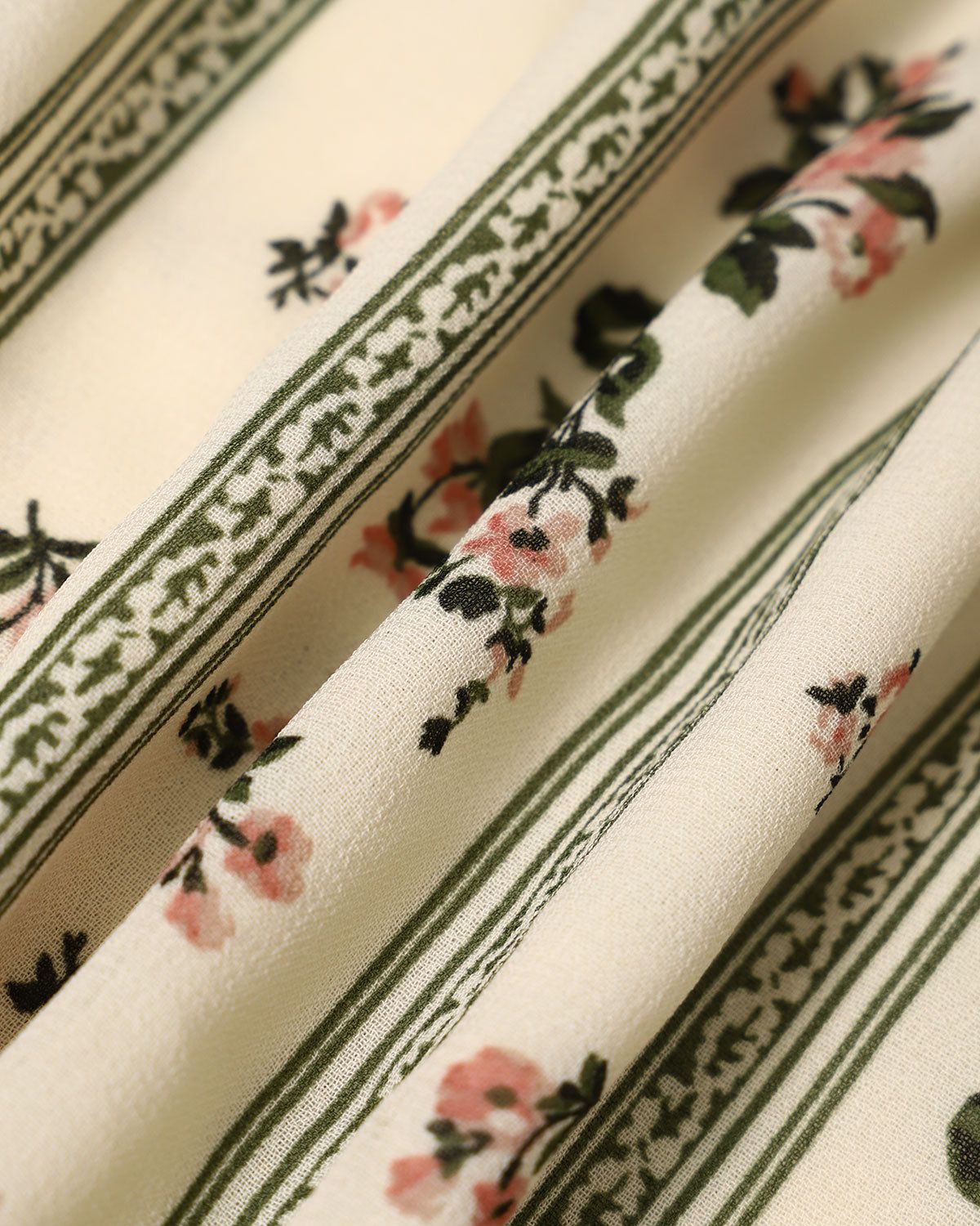The Green Floral Sleeveless Slip Midi Dress sold by rihoas product image thumbnail 2