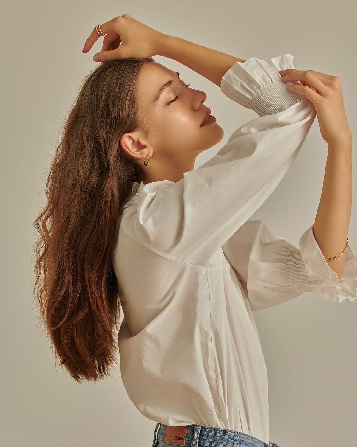 The Romance Ruffle Blouse sold by rihoas product image thumbnail 6