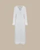Women's White Bell Sleeve Knit Maxi Dress sold by rihoas