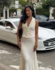 Women's White High-waisted Pleated Midi Skirt sold by rihoas