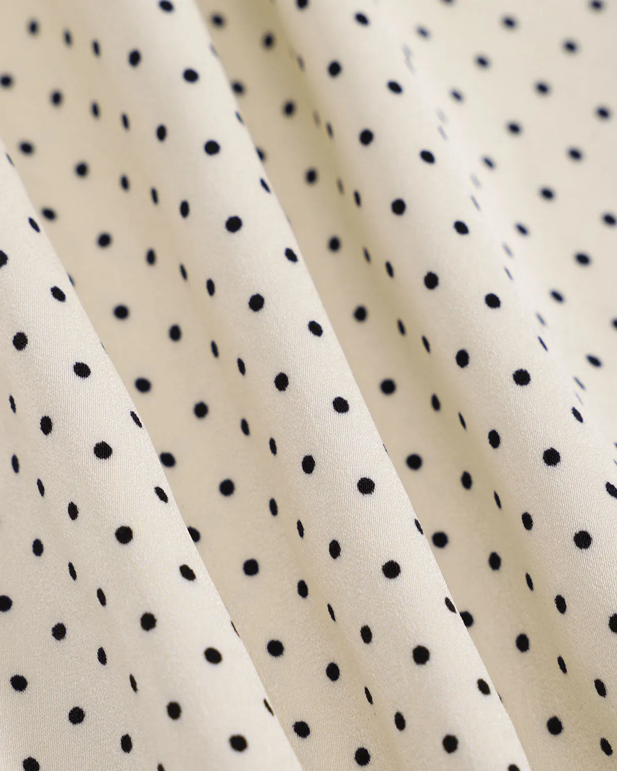 Women's Beige Polka Dot Sleeveless Midi Dress sold by rihoas product image thumbnail 3