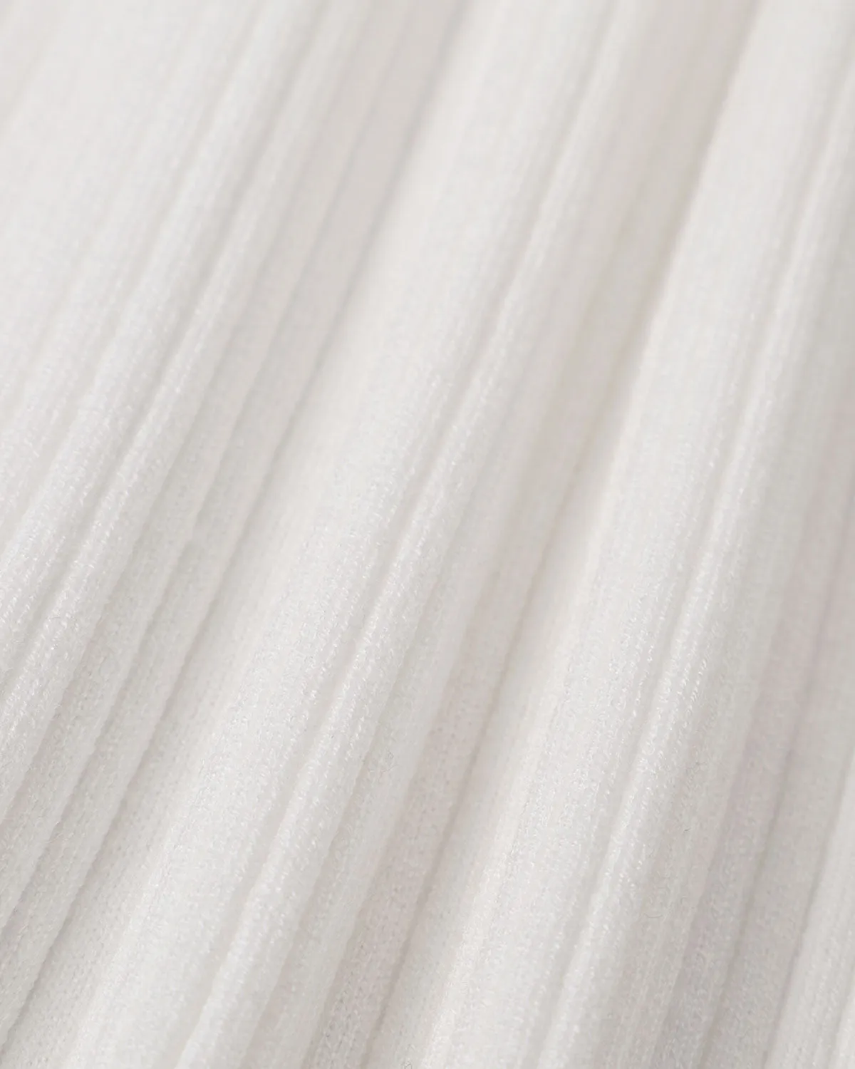 Women's White Ruffle Straight Knit Mini Skirt sold by rihoas product image thumbnail 3