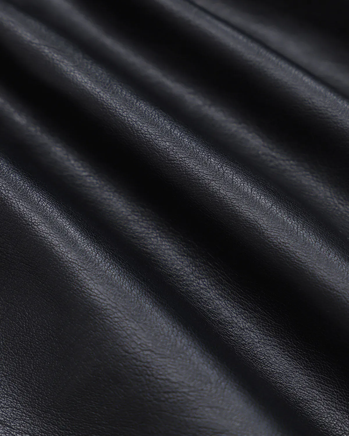 Women's Black Elastic Waisted PU Shorts sold by rihoas product image thumbnail 5