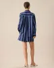 Women's Navy Striped Pocket Shirt sold by rihoas