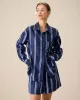Women's Navy Striped Pocket Shirt sold by rihoas