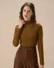 Army Green Mock Neck Knit Tee sold by rihoas