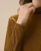 Army Green Mock Neck Knit Tee sold by rihoas