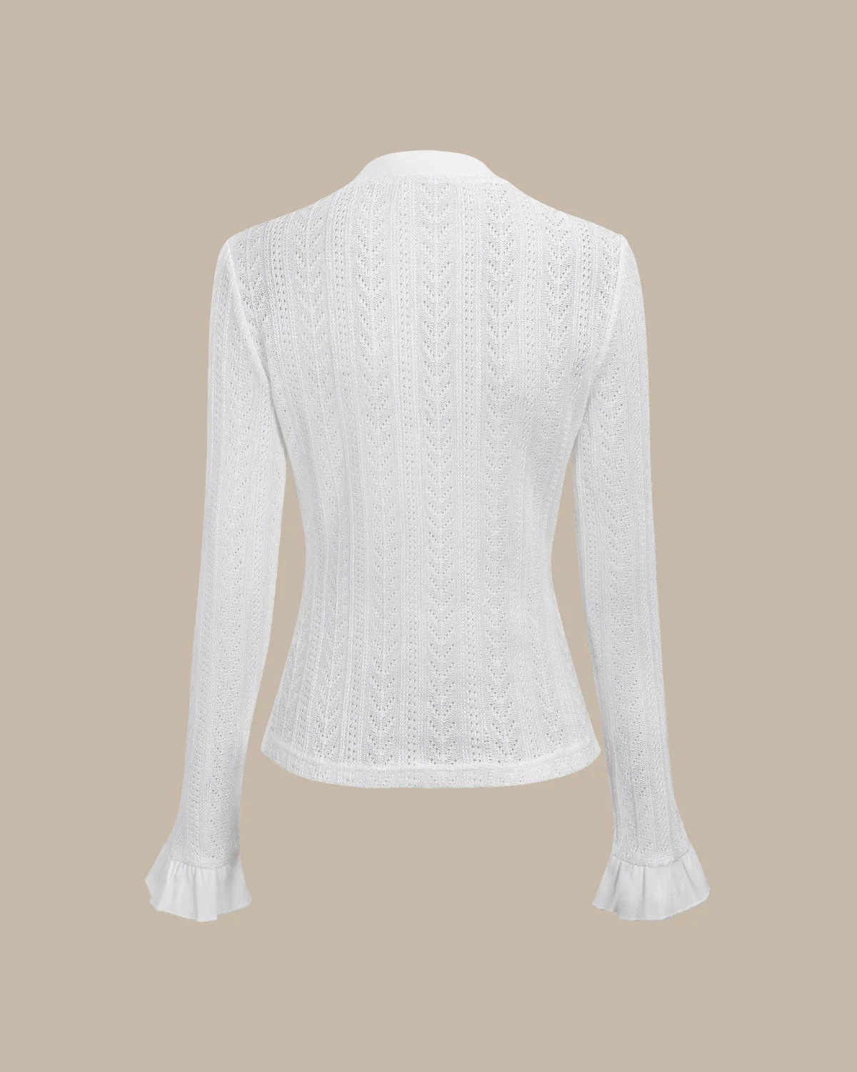 White See-Through Knit Tee sold by rihoas product image thumbnail 4