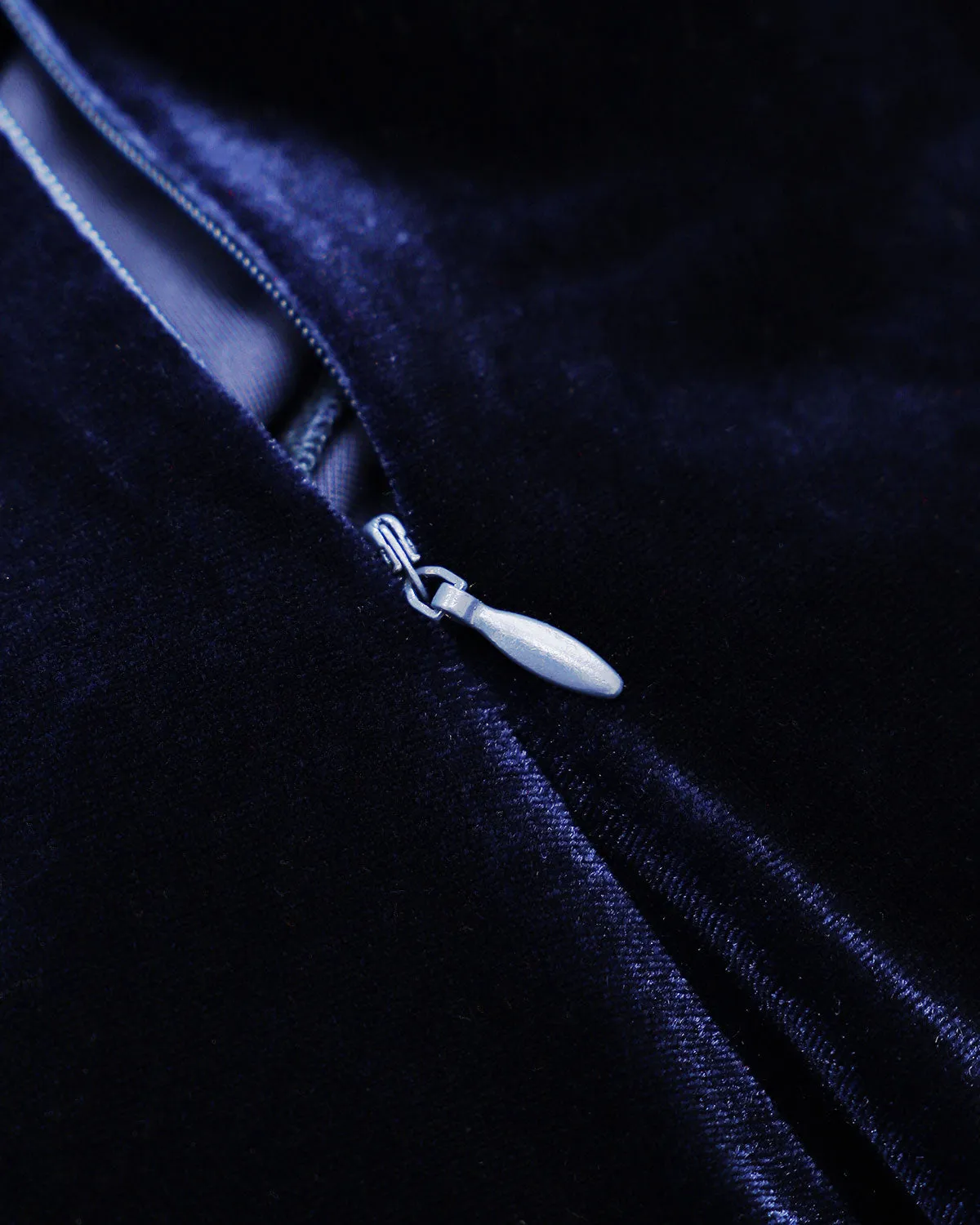 Navy Cowl Neck Velvet Maxi Dress sold by rihoas product image thumbnail 3