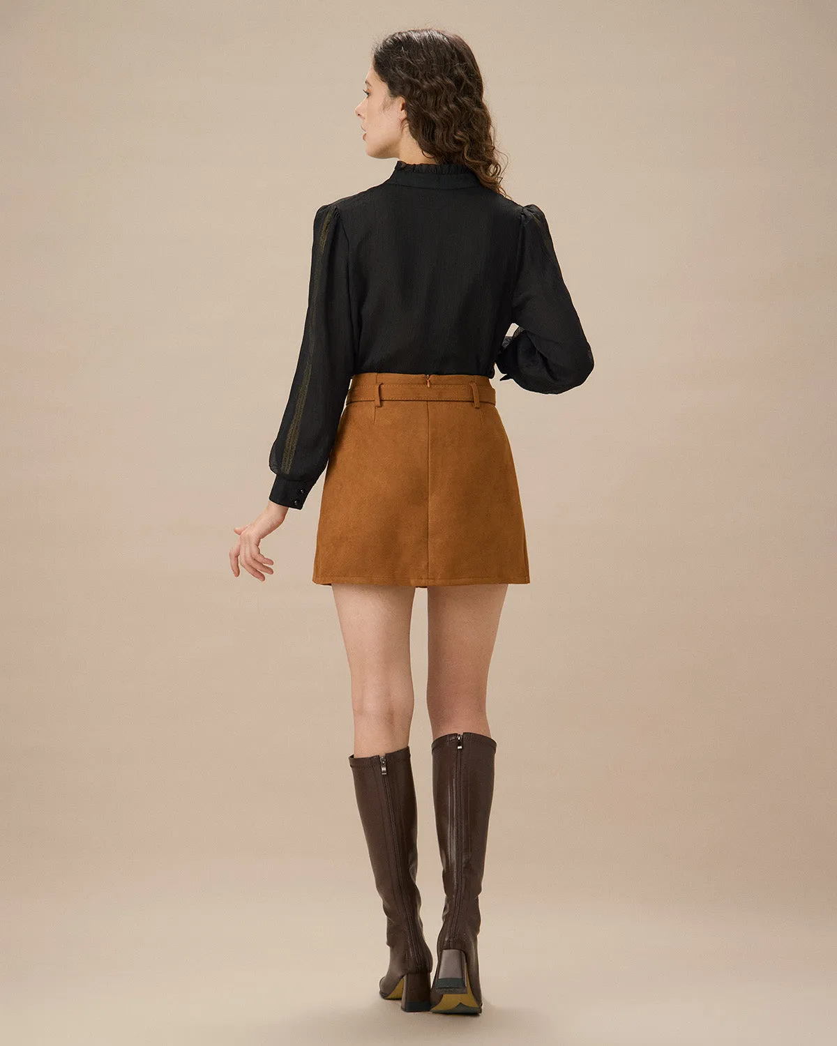 Black Sheer Ruffled Blouse sold by rihoas product image thumbnail 5