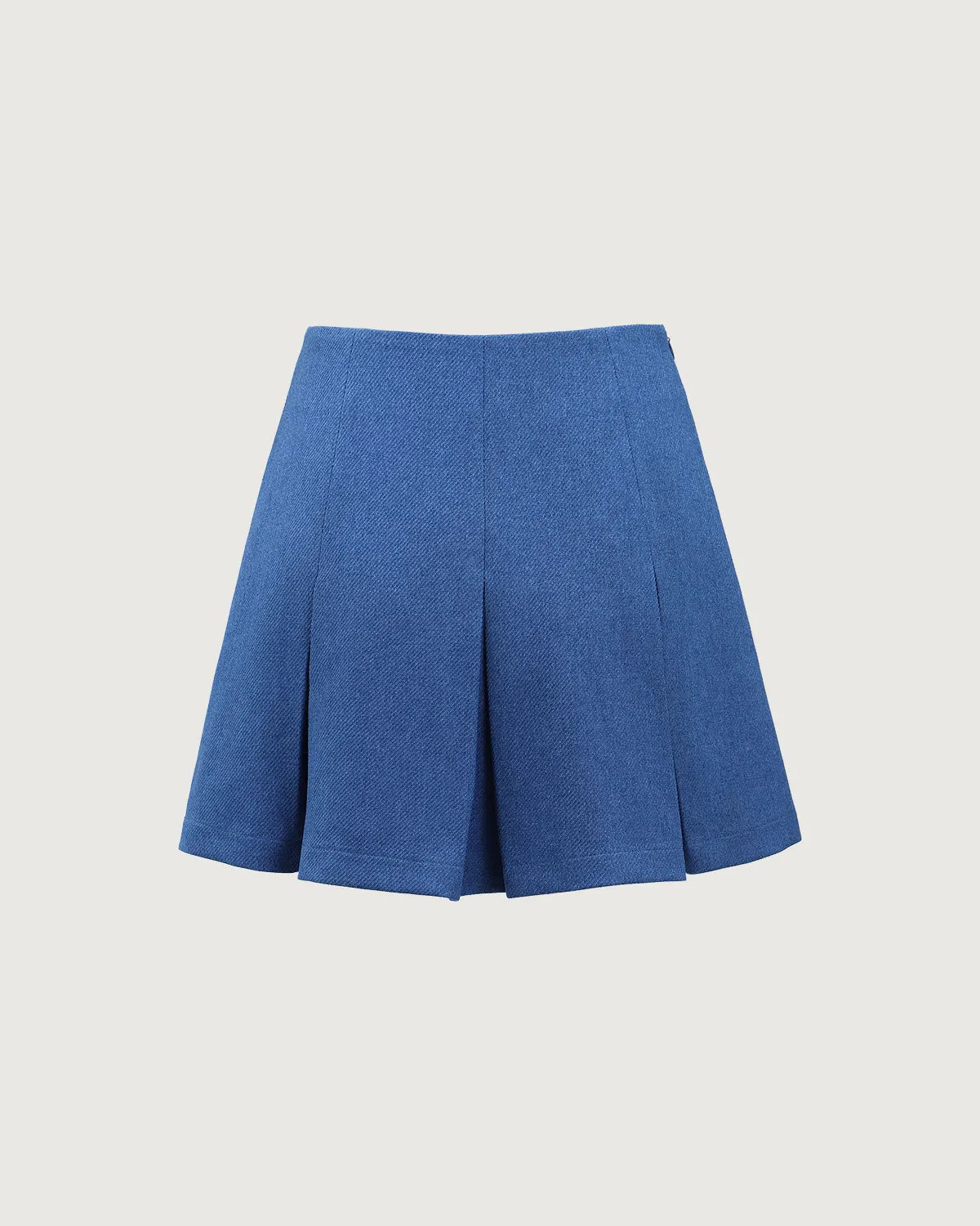 Blue High-waisted Pleated Mini Skirt sold by rihoas product image thumbnail 2