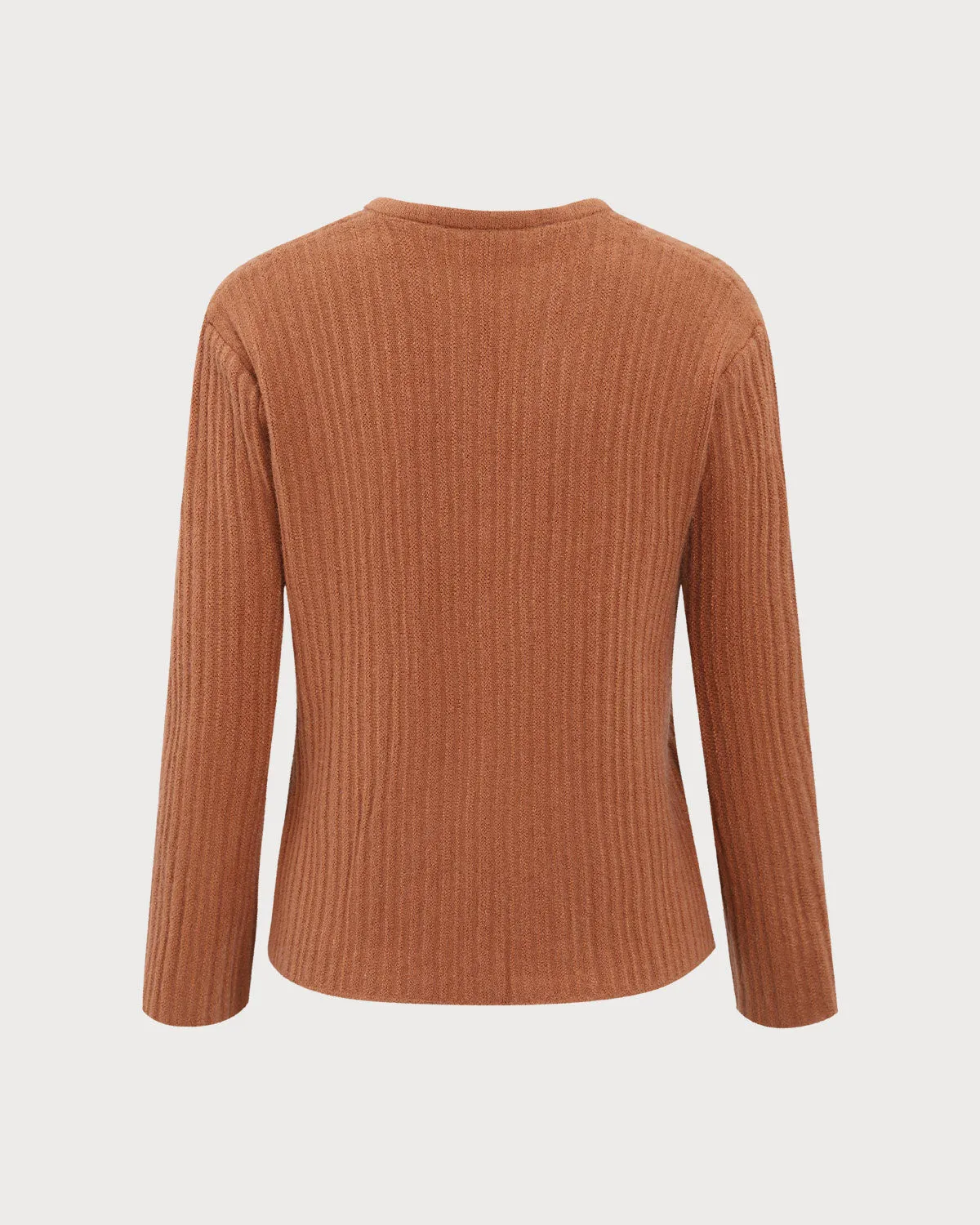 Caramel Button Slim Slit Cardigan sold by rihoas product image thumbnail 2