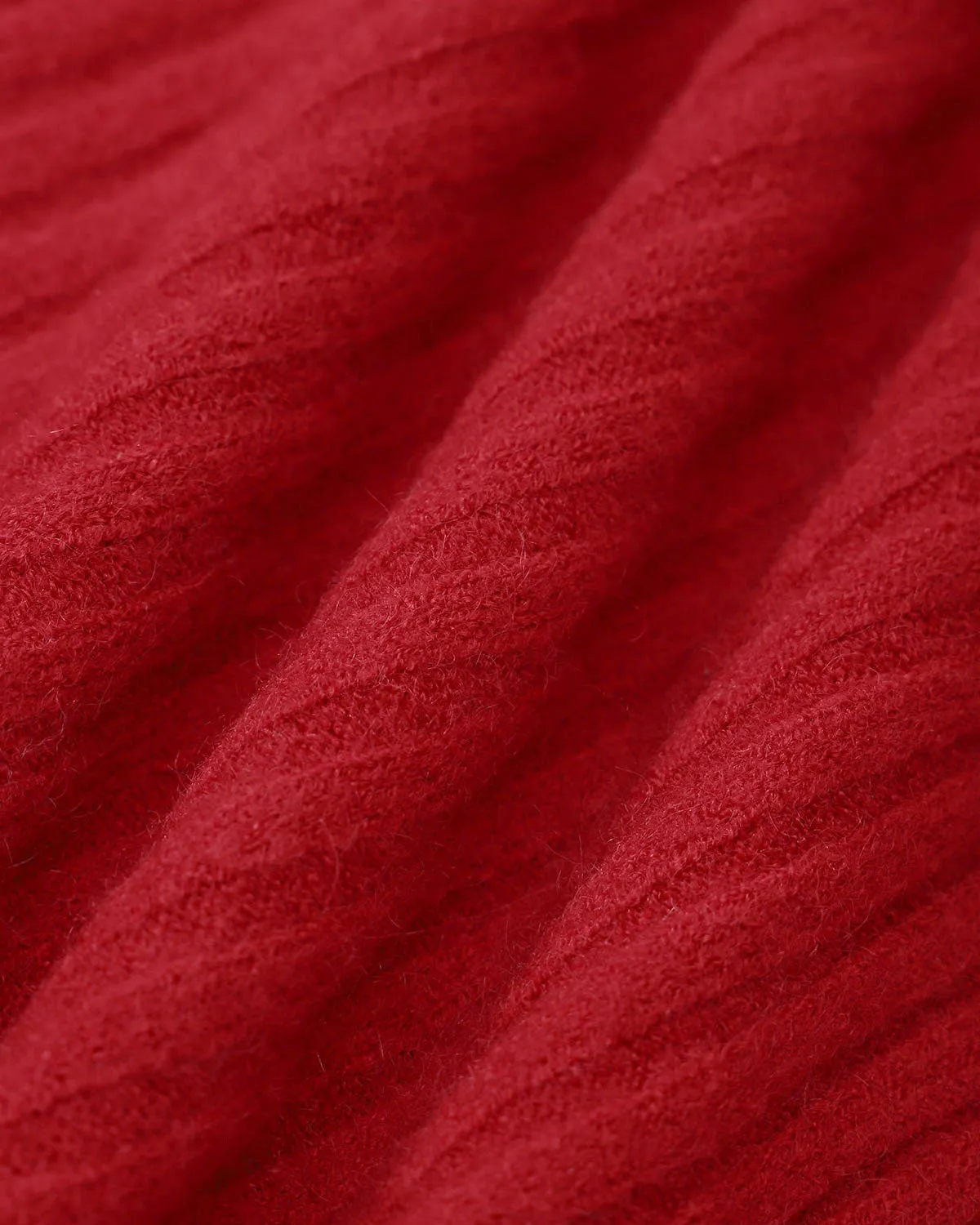 Red V-Neck Ribbed Sweater sold by rihoas product image thumbnail 3
