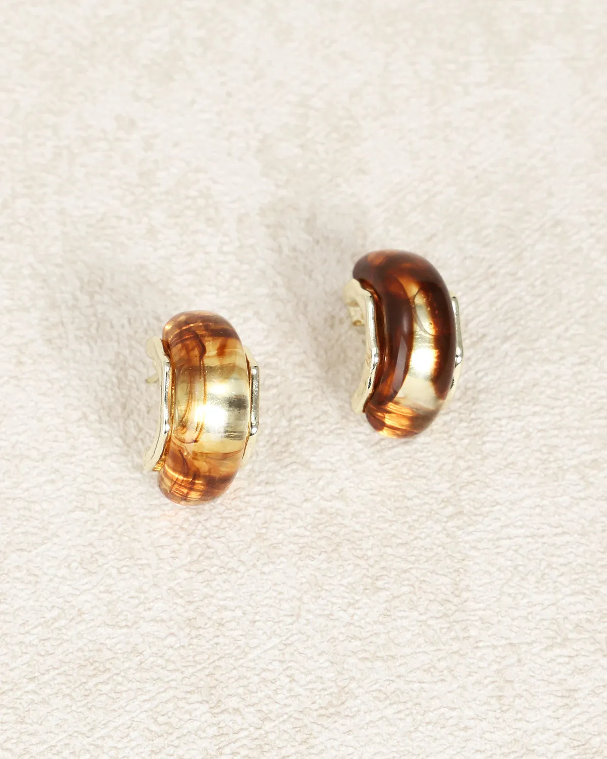 Brown Amber Earrings sold by rihoas