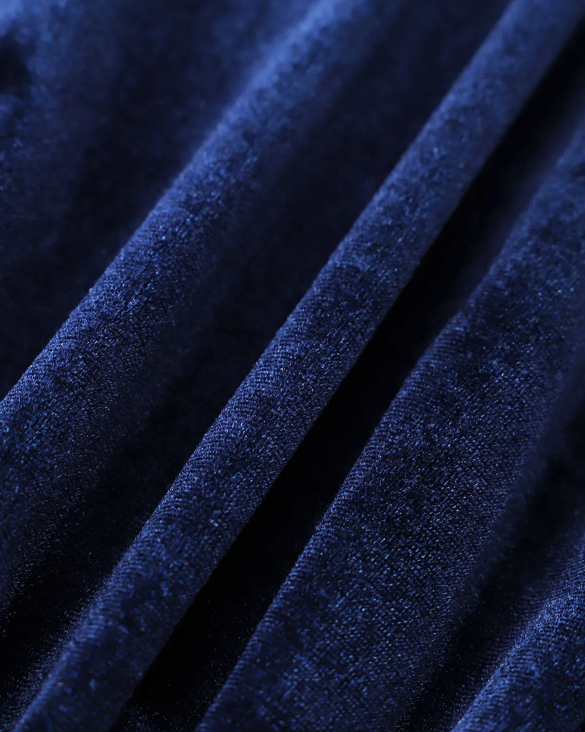 Navy Velvet Boat Neck Sleeveless Mini Dress sold by rihoas product image thumbnail 3