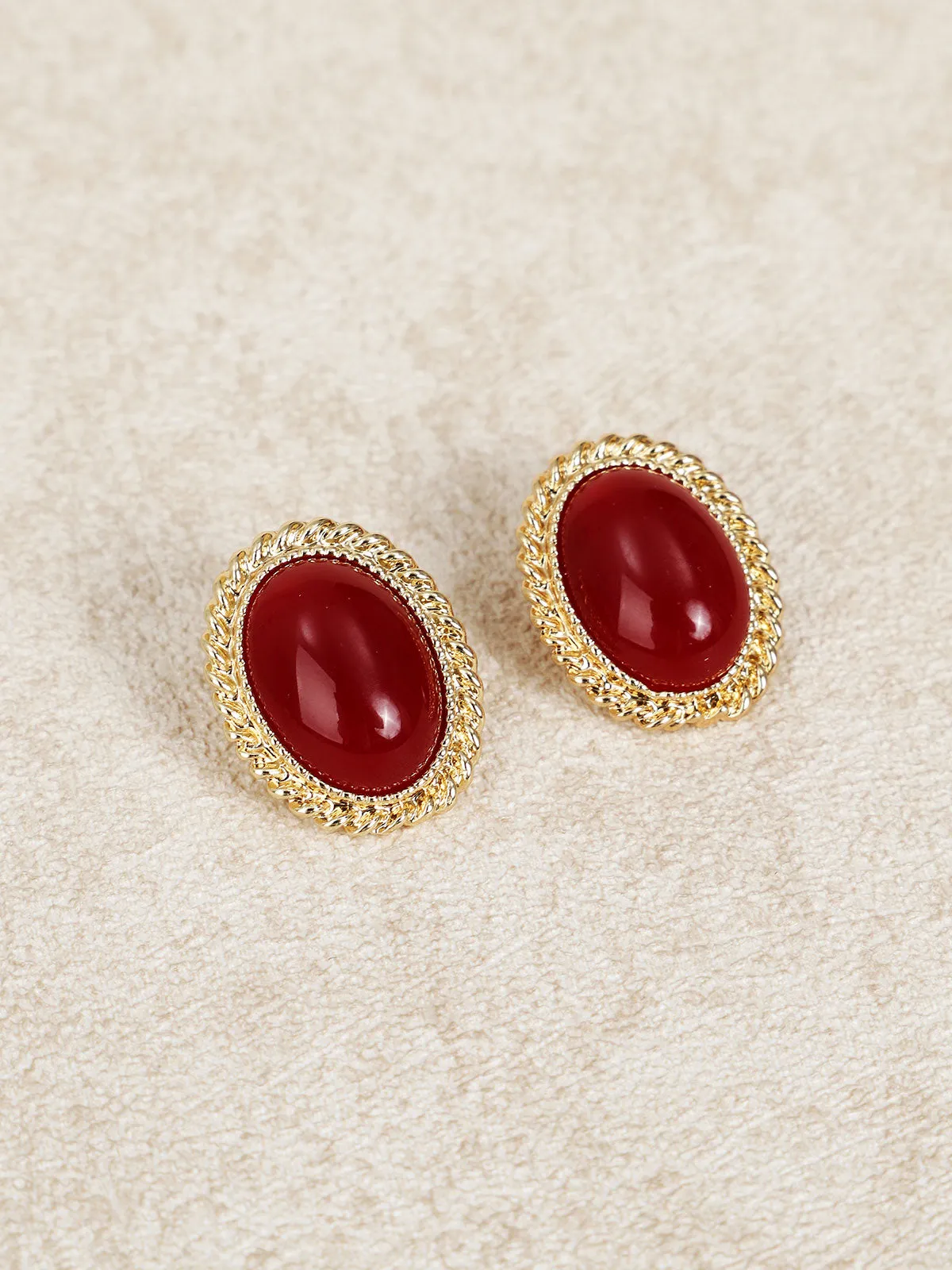Retro Oval Earrings sold by rihoas