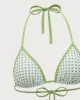 Green Plaid Halter Bikini Set sold by rihoas