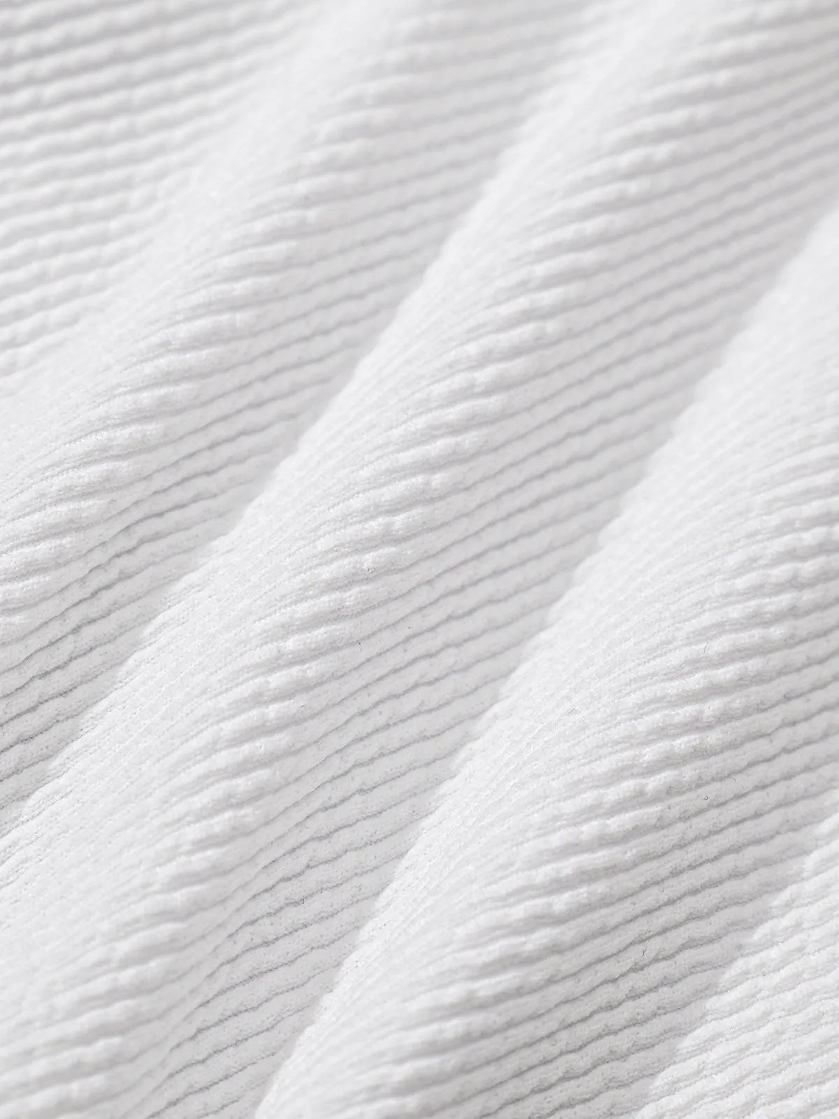 White Ruched One Strap Bikini Set sold by rihoas product image thumbnail 5