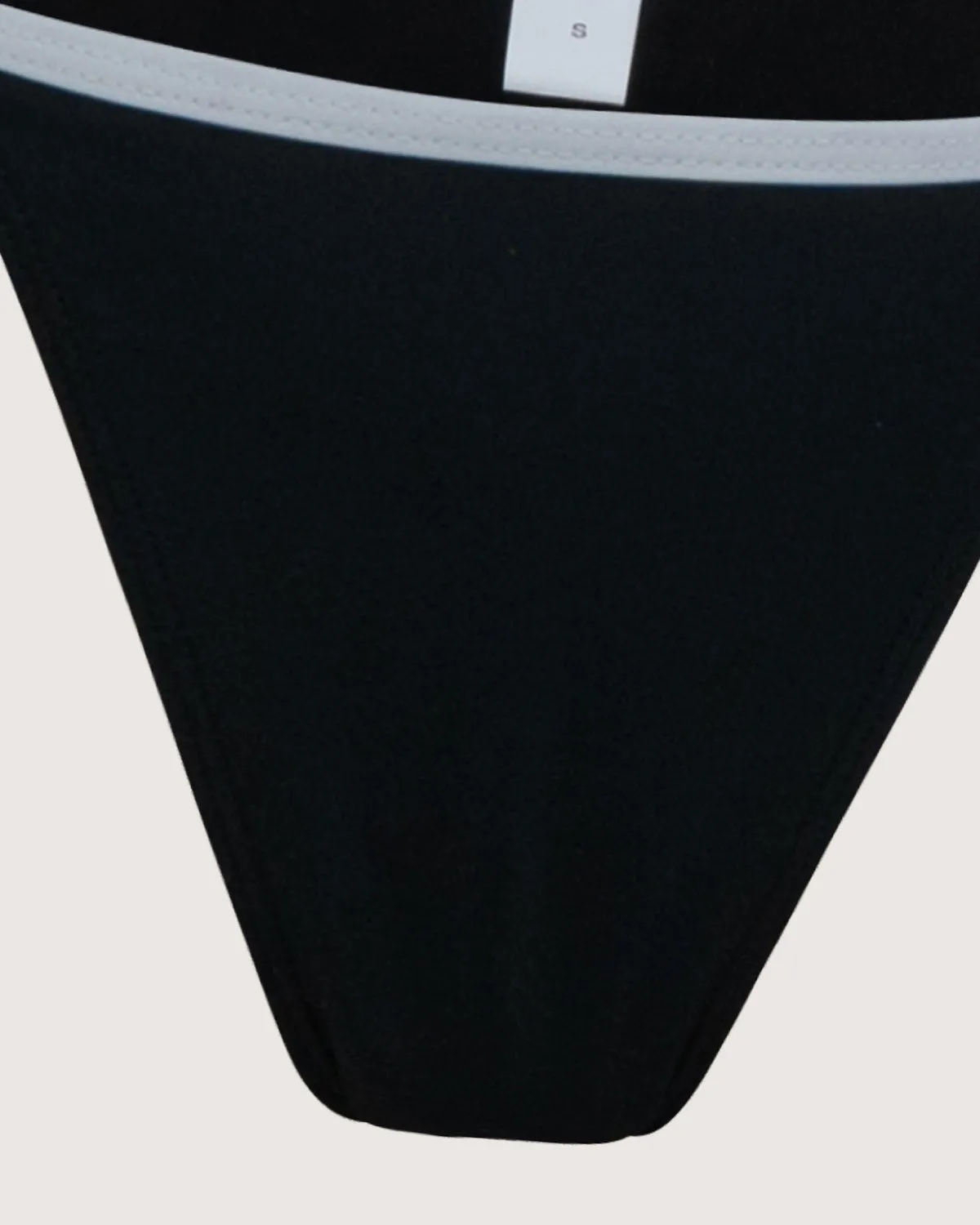 Black Contrasting Tie Front Bikini Set sold by rihoas product image thumbnail 5