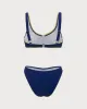Blue Contrasting Underwire Bikini Set sold by rihoas