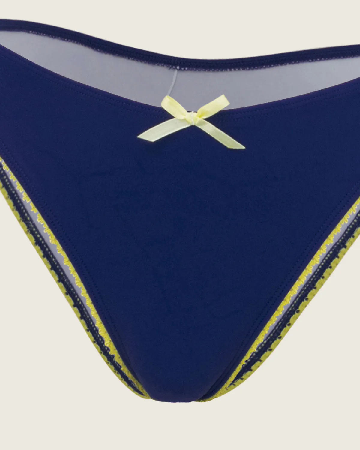 Blue Contrasting Underwire Bikini Set sold by rihoas product image thumbnail 4