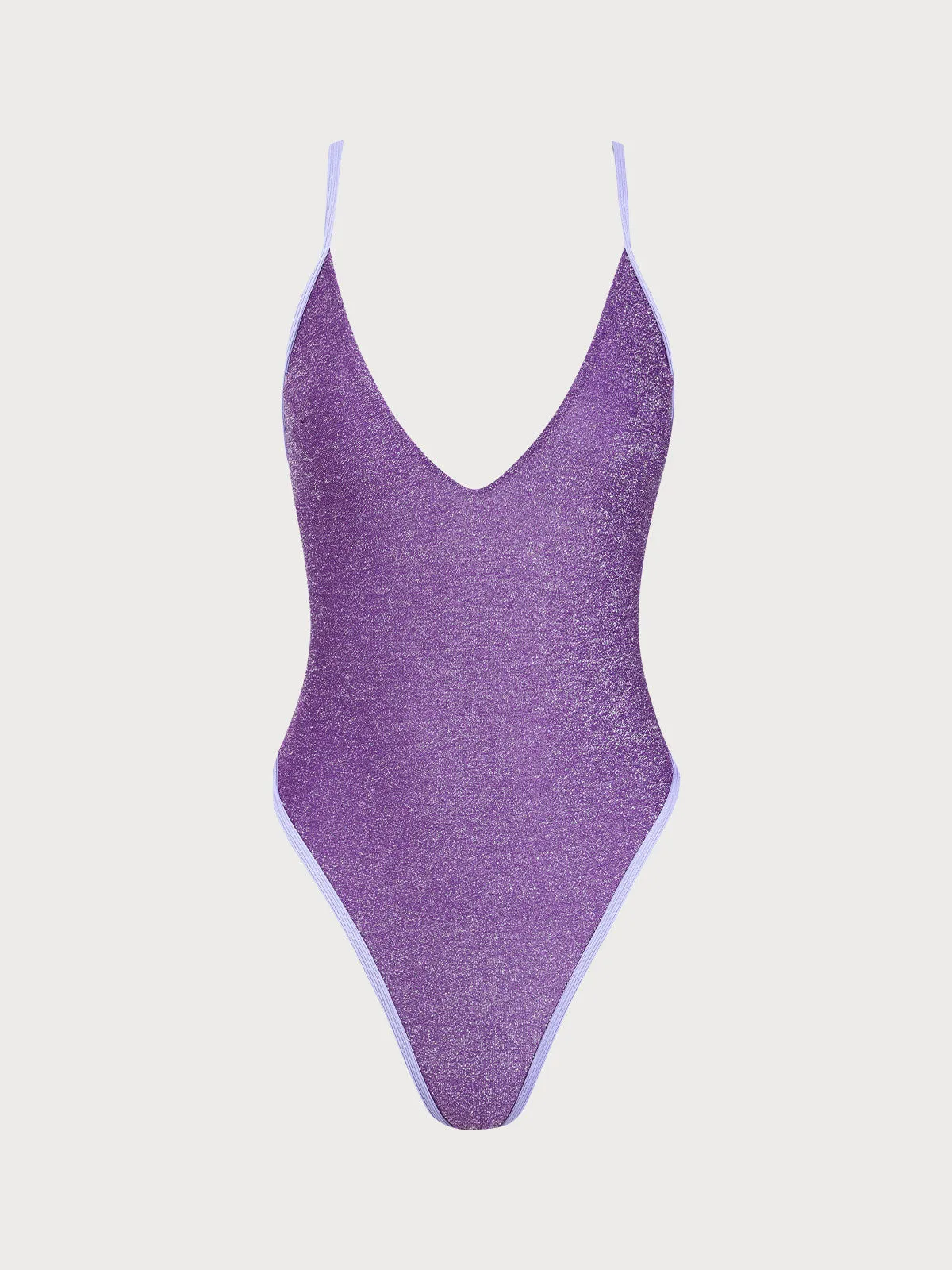 Purple Lurex Glitter One-Piece Swimsuit sold by rihoas product image thumbnail 5