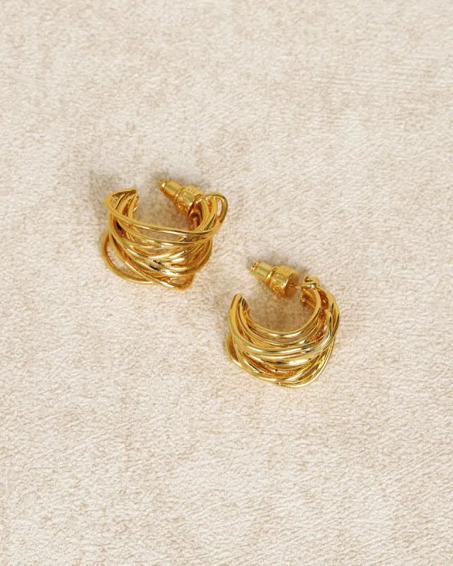 Gold-Plated Earrings sold by rihoas