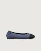 Enfiis Blue Twill Denim Square Toe Ballet Flats sold by rihoas
