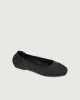 Enfiis Black Satin Square Toe Ballet Flats sold by rihoas