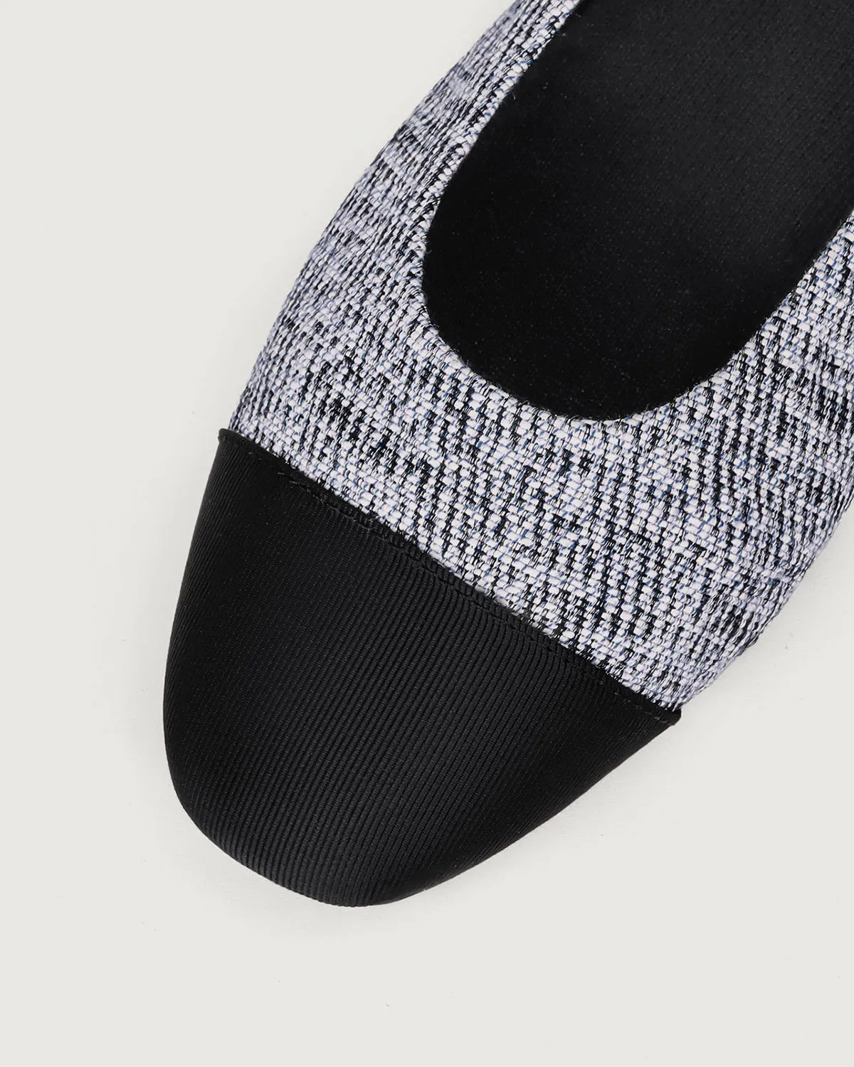 Enfiis Black Twill Jacquard Ballet Flats sold by rihoas product image thumbnail 5