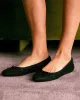 Enfiis Black Glitter Ballet Flats. sold by rihoas
