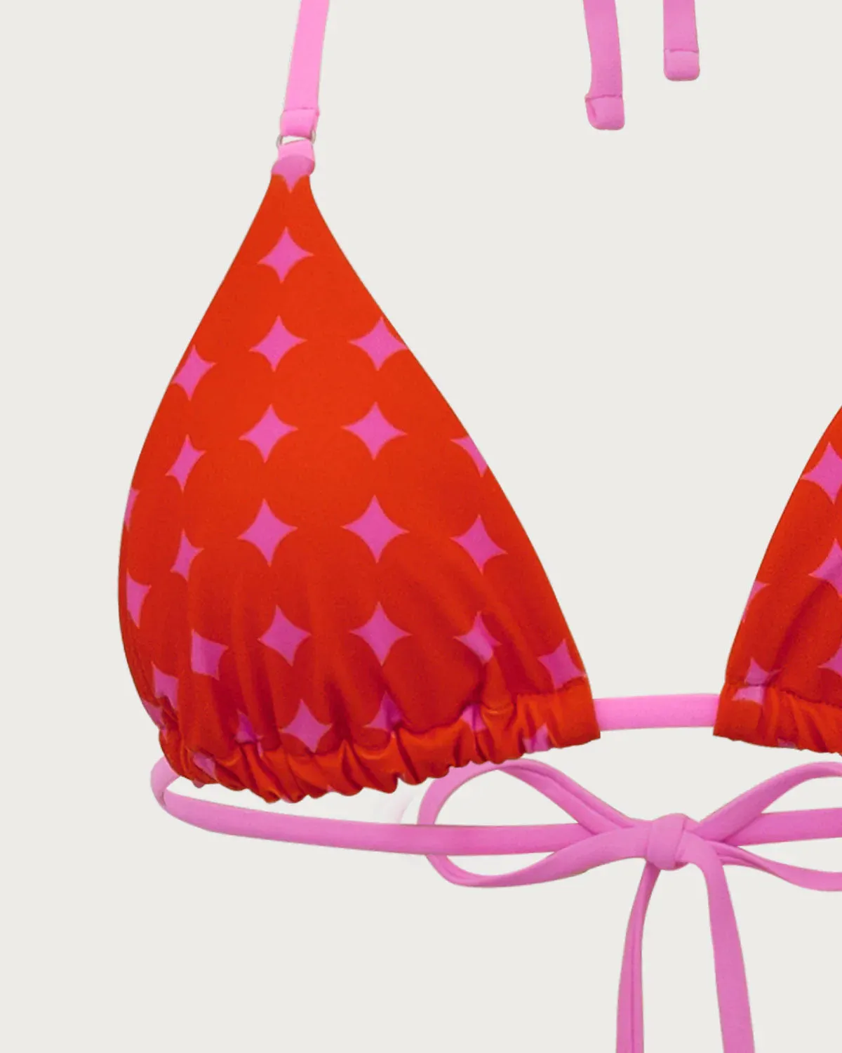 Red Contrasting Drawstring Bikini Set sold by rihoas product image thumbnail 3