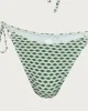 Green Geometric Print Hoop Bikini Set sold by rihoas