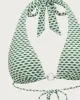 Green Geometric Print Hoop Bikini Set sold by rihoas