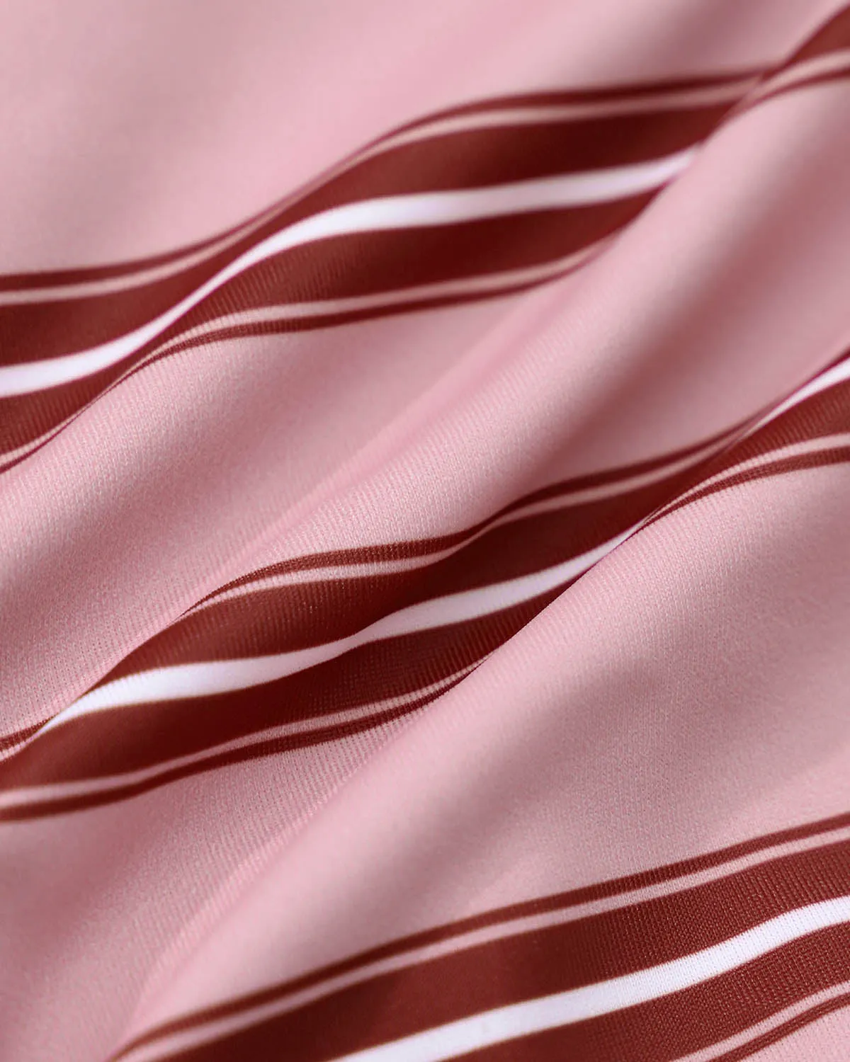 Pink Striped Underwired Lace Bikini Set sold by rihoas product image thumbnail 3