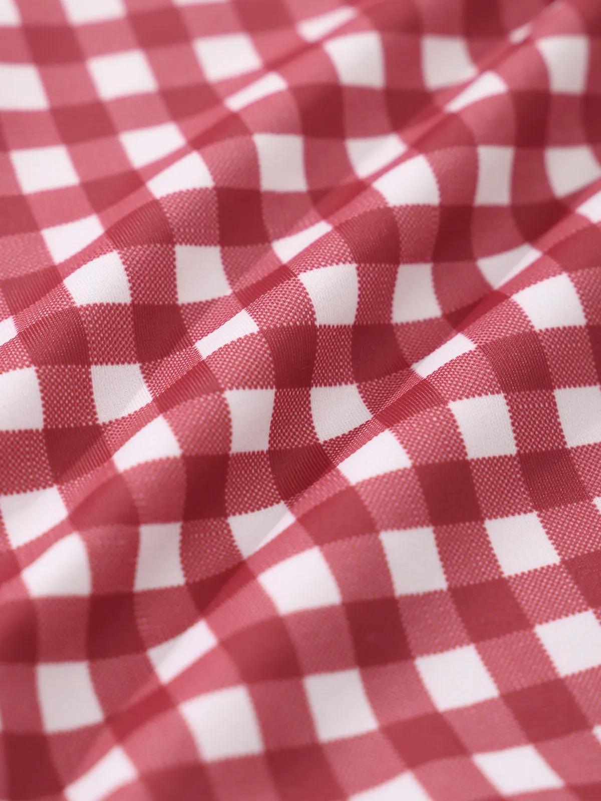 Red Plaid Tie-back Bikini Set sold by rihoas product image thumbnail 3