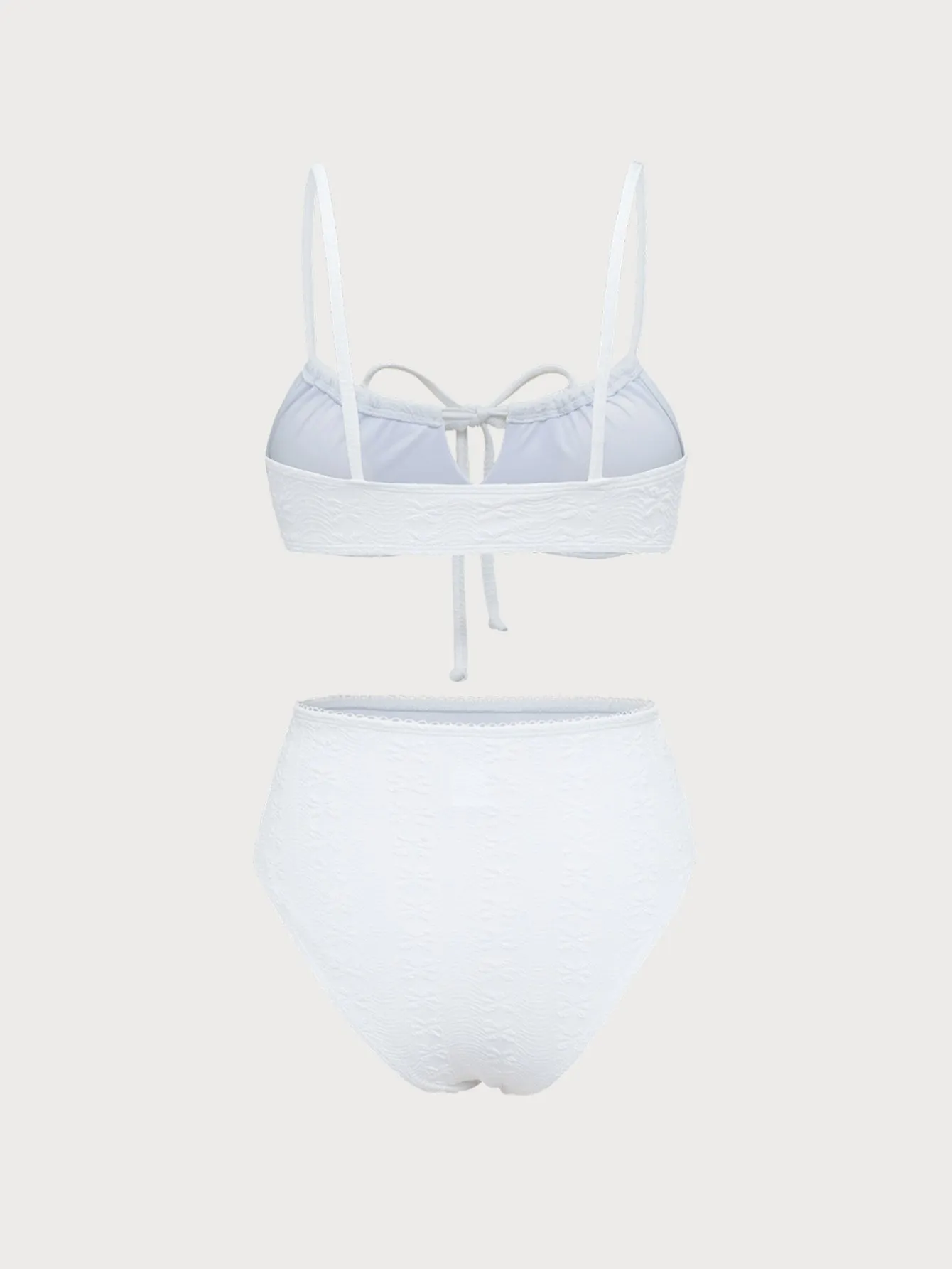 White Front Strap Bikini Set sold by rihoas product image thumbnail 3