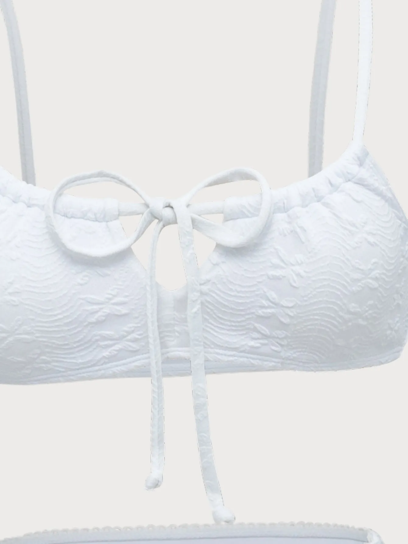 White Front Strap Bikini Set sold by rihoas product image thumbnail 2